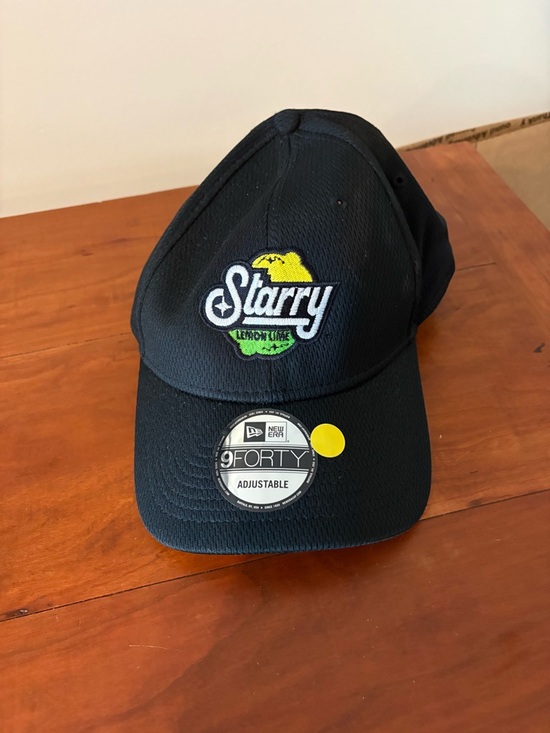 New Era 9FORTY Starry Lemon Lime Adjustable Hat Black Promo Baseball Cap - Picture 6 of 6